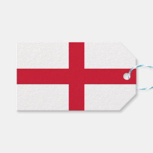 Gift Tag with Flag of England, United Kingdom