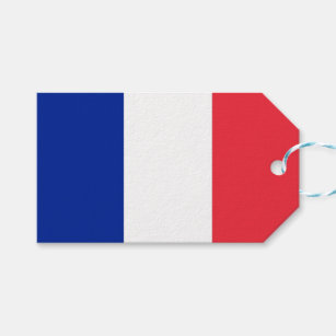 Gift Tag with Flag of France