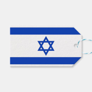 Gift Tag with Flag of Israel