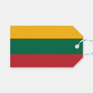 Gift Tag with Flag of Lithuania
