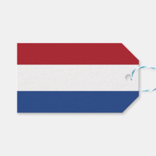 Gift Tag with Flag of Netherlands