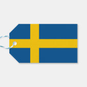 Gift Tag with Flag of Sweden (Back Horizontal)