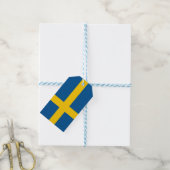 Gift Tag with Flag of Sweden (With Twine)
