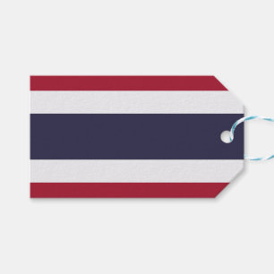 Gift Tag with Flag of Thailand