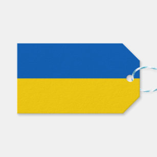 Gift Tag with Flag of Ukraine