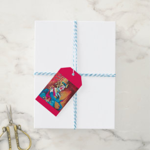 Gift tag with Thai dancer