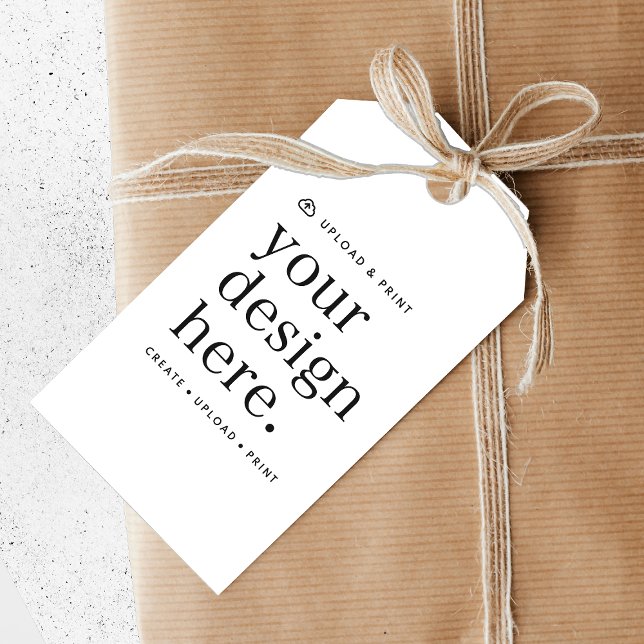 Gift Tag Your Design Upload (Versatile gift tags for business, events, weddings, special occasions & more!)