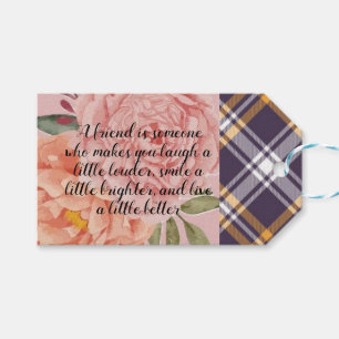 Gift Tags. A friend makes life better. Gift Tags