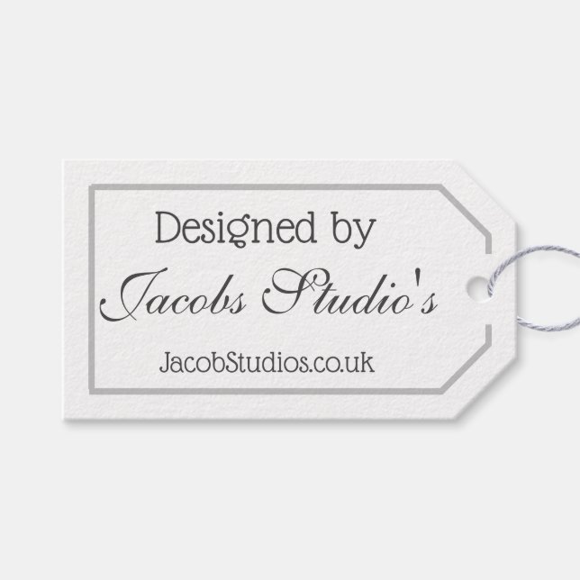 Gift Tags - Customise Business Tags (Front (Horizontal))