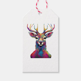 Gift tags- The Colourful Deer Tags