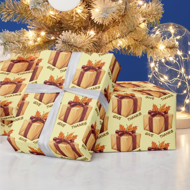 Gift Thanksgiving Wrapping Paper (Holidays)