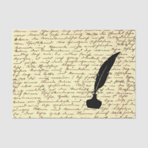 Gift Tissue Paper with Antique Letter