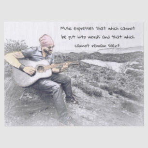 Gift Tissue Paper with Musician