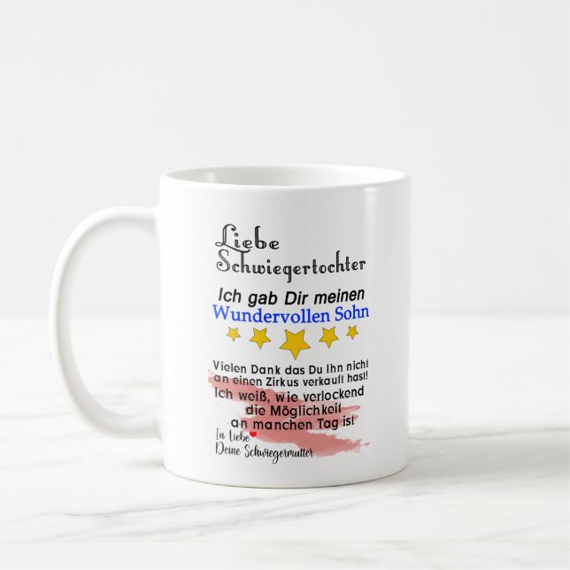 gift to daughter-in-law coffee mug (Left)