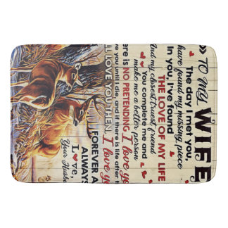 Gift To Family | To My Husband Letter Design | Bath Mat