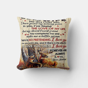 Gift To Family   To My Husband Letter Design   Throw Pillow