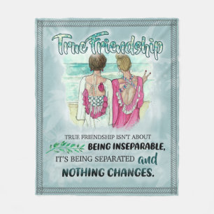 Gift To My Best Friend   Best Friend Gift Fleece Blanket