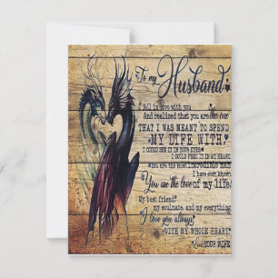 Gift To My Husband, Love Quotes Letter Invitation