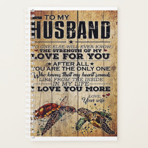 Gift To My Husband Lovely Husband Letter Planner