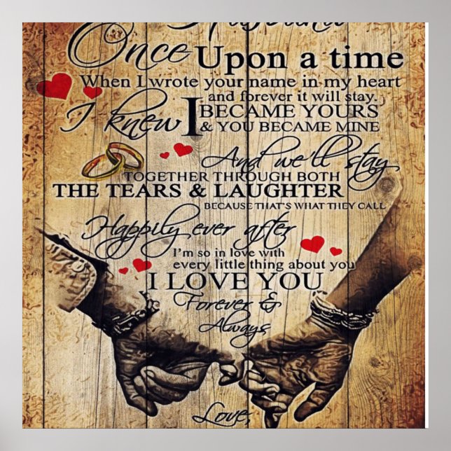 Gift To My Husband | Lovely Husband Letter | Poster (Front)