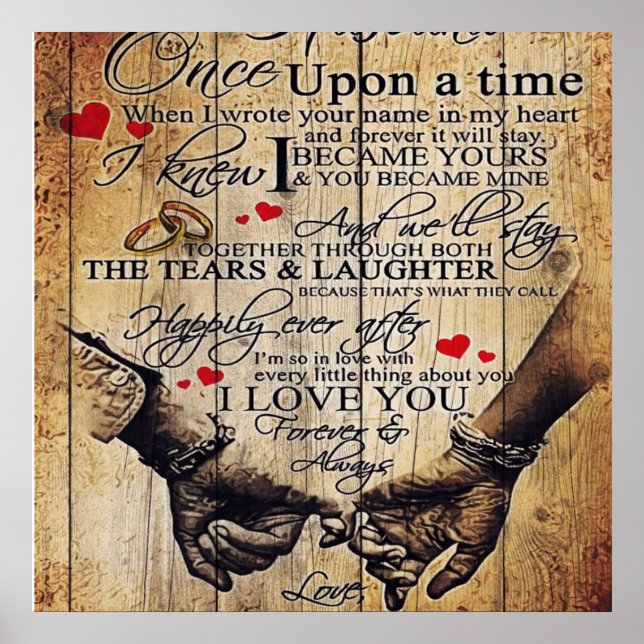 Gift To My Husband | Lovely Husband Letter | Poster (Front)