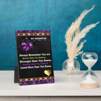 Gift to my pregnant daughter. Tabletop Plaque