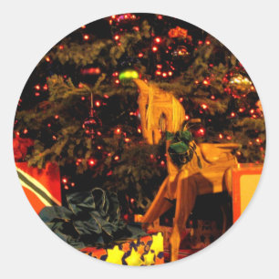 Gift Tree 3 Classic Round Sticker