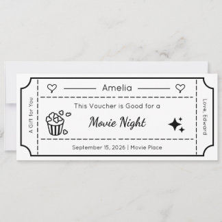 Gift Voucher, Custom Gift Ticket Card