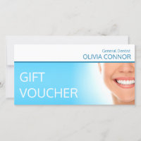 Gift Voucher Dental Care Healthy Smile Blue