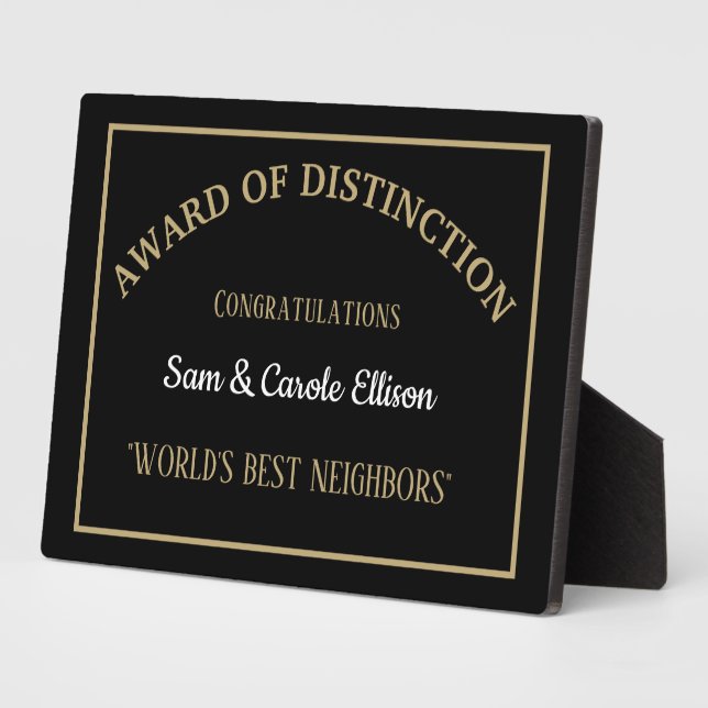 Gift!! World's Best Neighbours Plaque (Side)