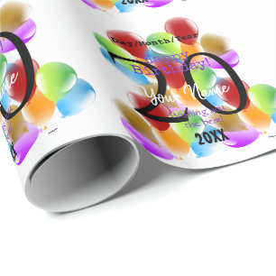 Gift Wrap Birthday Balloons HAMbyWG