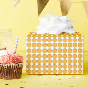 Gift Wrap - Orange Dots