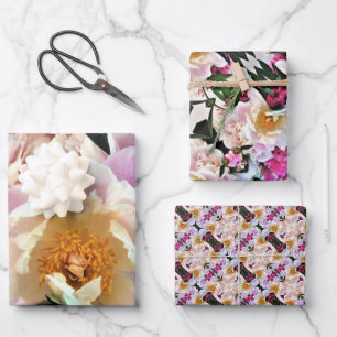 Gift Wrap Paper Peonies.