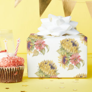 Gift Wrap Paper Roll - Sunflower Trio