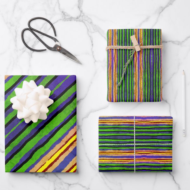 Gift Wrap Paper Stripes (Front)