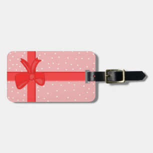 gift wrap ribbon luggage tag
