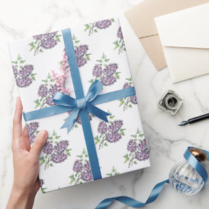 Gift Wrap Roll - NGA Watercolor Lilacs