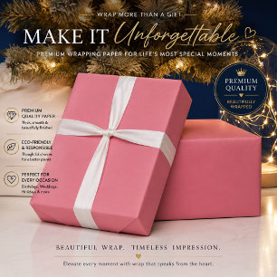 Gift Wrap Rose Pink Luxe Matte Elegant Special