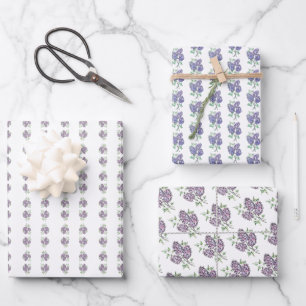 Gift Wrap Sheet Set - NGA Watercolor Lilacs