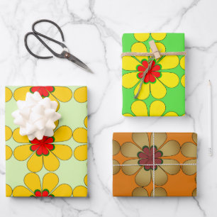 Gift Wrap - Stylized Daisies