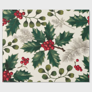 Gift Wrap, Whisper of the Woods: Botanical Wrapping Paper
