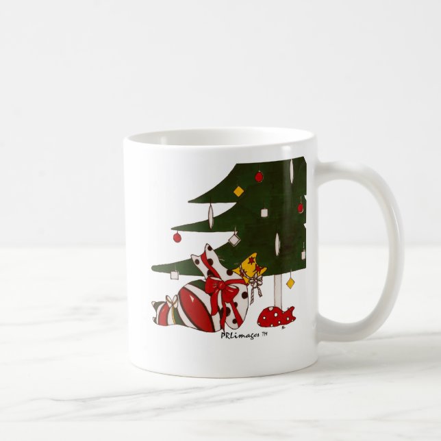 Gift Wrapped Cats Mug (Right)