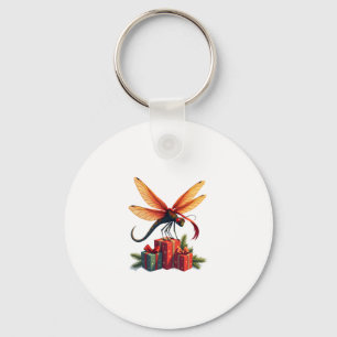 Gift-Wrapped Dragonfly Keychain