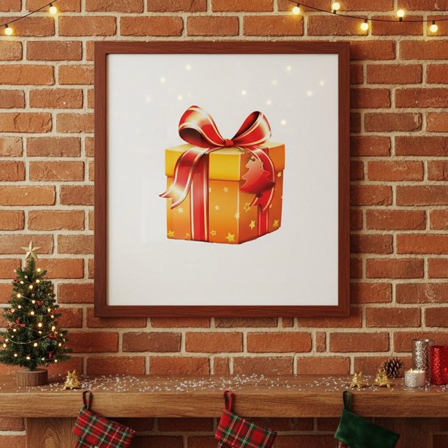 Gift Wrapped Present Poster (Creator Uploaded)