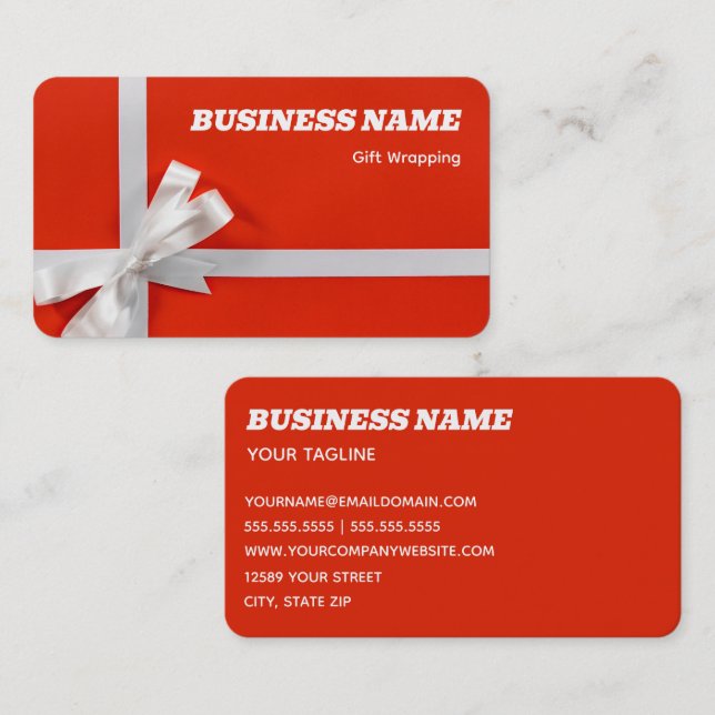 Gift Wrapping Business Card (Front/Back)