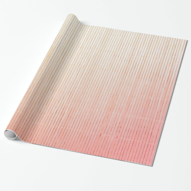 GIFT WRAPPING FADED RED STRIPES WRAPPING PAPER (Unrolled)