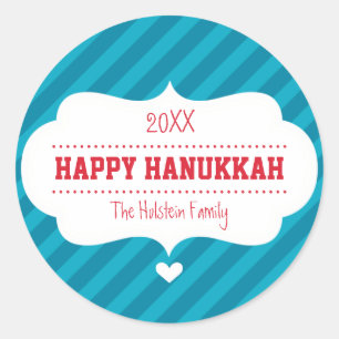 GIFT WRAPPING STICKER SEAL :: bow bright stripe