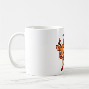 Giftbearing Reindeer with Gift Coffee Mug