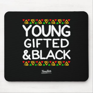 Gifted And Black Afrocentric African American Mouse Pad