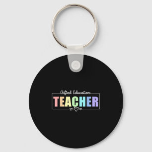 Gifted And Talented Teacher Cool Gifted Education Keychain
